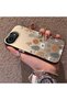 iPhone 16E Compatible Retro Daisy Moon and Leaf Pattern, Hard Case, Full Protection - 2