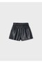 Girl's Pleated Bermuda Shorts Black 4227 - 2