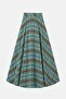 Patterned Flared Suede Skirt - 5