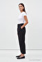 Pleated High Waist Black Trousers 0200 - 3