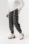 Azteca Pleated Shalwar with Elastic Waist and Cuffs - 3