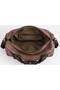 Unisex Brown Gabardine Travel and Sports Bag 57X30X20 cm with Removable Shoulder Strap - 5