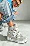 Magic Ice Gray Hidden Heel Women's Sneakers - 4
