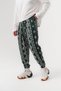 Azteca Pleated Shalwar with Elastic Waist and Cuffs - 3