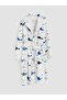 Mixed Shark Patterned Boys' Bathrobe (W6) - 4
