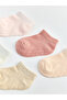 Two Mt Shop Quality Lcw Baby Pink Plain 5-Piece Pack Baby Girl Booties Socks - 2