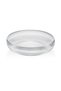 Vista - 26 cm Transparent Glass Salad Bowl – Patterned Large Serving, Presentation, and Fruit Bowl - 2