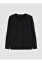 Two Mt Shop Quality Black Combed Cotton Plain Standard & Regular Long Sleeve Women's T-Shirt - 5