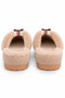 Women's Fur Embroidery Detailed Bowknot Thick Sole Winter House Slippers - 3