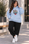 Women's Plus Size Cat Printed Hooded 2-Piece Tracksuit Set Oversize Comfortable Fit Casual Sports Set