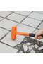 مطرقة هندسية - 4 أرطال - مطرقة قصيرة مزدوجة الحواف متينة للغاية مصنوعة من الفولاذ المطروق - 5