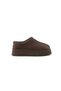 Vaghessa Tazz - Brown Women's Suede Look Fur Lined Embroidered Thick Sole Slippers Boots - 2