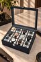 Watch Box 12 Pieces Dark Blue Crocodile - 3