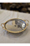 Gold Framed Metal Serving Plate 25 cm - 3