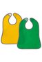 Grönfink Children's Bib Green-Yellow 2-Piece Waterproof Baby Bib