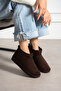 Vaghessa Nesta – Brown Women's Suede Short Winter Boots with Fur Inside - 3
