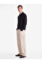 Kangaroo Pocket Three-Thread Ribbed Comfortable Fit Snap Button Stand-Up Collar Sweatshirt - 2