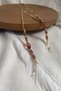 Glasses Chain Brown Drop Stone Detailed Gift Accessory Glasses Strap Glasses Cord Handmade - 7