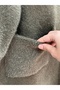 Meltemay Double Pocket Tied Knitwear Cardigan-Kr6012 Khaki - 6