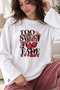 Women's White Printed Oversize Long Sleeve T-Shirt - 3