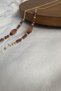 Glasses Chain Brown Drop Stone Detailed Gift Accessory Glasses Strap Glasses Cord Handmade - 5