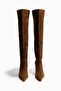Knee-high suede boots - 3