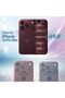 URBAN Magnetic Glitter Case for iPhone 18 Pro Max, Dark Cherry Compatible with MagSafe, Sparkle - 2