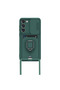 Samsung Galaxy S23 Plus Case Zuma with Ring Silicone with Business Card - Green - 2