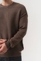 Reverse Selanik Knitted Reverse Stitch Crew Neck Men's Sweater - 5