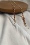 Glasses Chain Brown Drop Stone Detailed Gift Accessory Glasses Strap Glasses Cord Handmade - 8