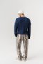 Braid V-Neck Embossed Knit Thessaloniki Knitwear Men's Sweater - 7
