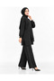 Modal Fabric Sequin Detailed Double Suit with Side Pockets and Elastic Waist - 5