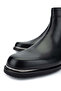 Men's Genuine Leather Black Casual Boots - 3