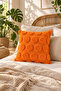 Throw Pillow Cover Decorative Pillowcase 45X45 cm Plush Embossed Throw Pillow Cover - 2