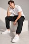 Men's Jogger Sweatpants with Elastic Waist, Lace-Up and Pockets, Comfortable Fit Sports Trousers - 4