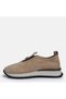 Women's plus size beige chunky sole casual sneakers - 5