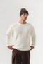 Mazeknit Thessaloniki Knitted Embossed Crew Neck Knitwear Men's Sweater
