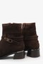 Telisa Women's Genuine Leather Casual Boots - Brown Suede - 4