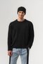 Mazeknit Thessaloniki Knitted Embossed Crew Neck Knitwear Men's Sweater