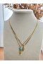 Sea Shell and Fish Charm Steel Double Pendant