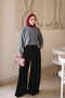 Smoked Crew Neck Stoned Angora Soft Knit Sweater - 2