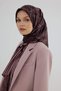 Twill Silk Scarf 53004 Plum Purple - 4