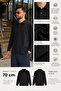 Men's Modal Fabric Polo Collar Half Placket Buttoned Long Sleeve T-Shirt 70 cm Code: Jsm26Pyut - 6