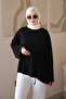 Black Asymmetrical Cut Tunic with Waist Tie - 4