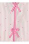 Girls' Pajama Set Heart Patterned Striped Bow Detailed Long Sleeve Comfortable 2 Piece - 2
