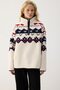Vertical Collar Plush Sweatshirt - 3