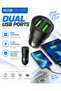 3.4A Dual USB Car Charger, 2-Port Compact Car Power Adapter for Smartphones Tablets & USB Devices, In-Car Charging Adapter, Black, Model K5 - 7