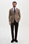 Plain Slim Fit Wool Blend Men's Jacket Mink - 41509.26K - 3