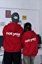 Unisex Oversize Hoodie Not You Again Printed Red – Hooded, Kangaroo Pocket, 3 Thread Ribs - 2