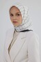 Sura Silk Scarf 53005 Black White - 3